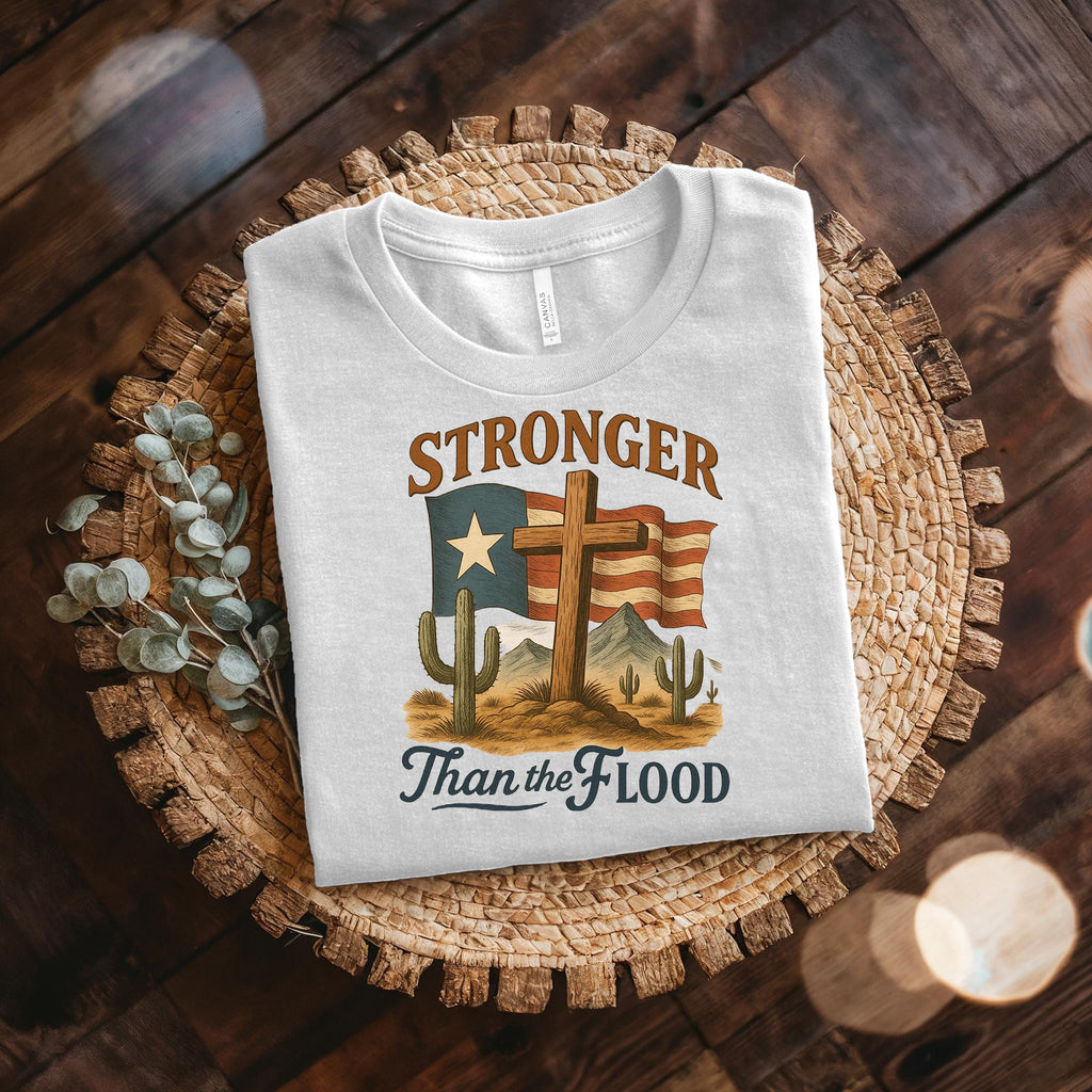 Retro Texas Strong God Bless Texas Print Sweatshirt