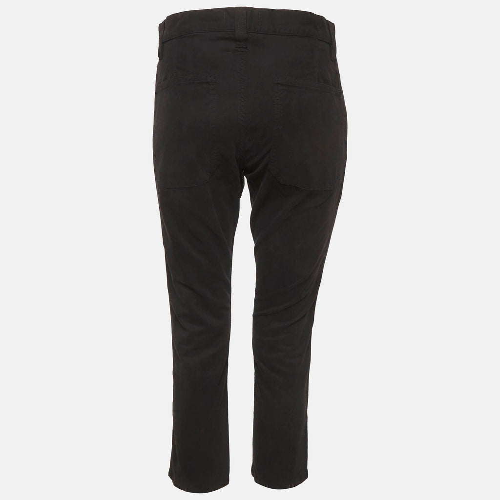Isabel Marant Etoile Black Cotton Capri Trousers