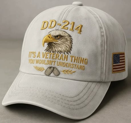 🔥Today Only: FREE Collector Coin🔥| DD-214 Veteran Honor 3-Piece Gift Set – Embroidered Cap, Coin & Bracelet