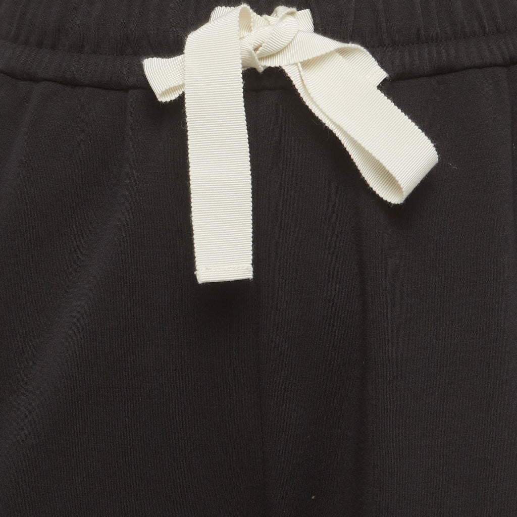 Ch Carolina Herrera Black Jersey Drawstring Joggers