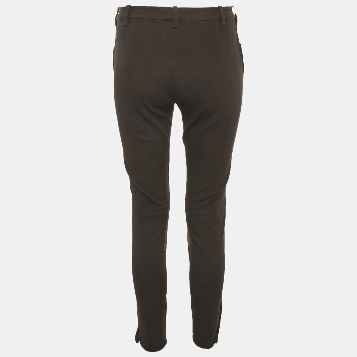 Ralph Lauren Brown Suede And Gabardine Breeches