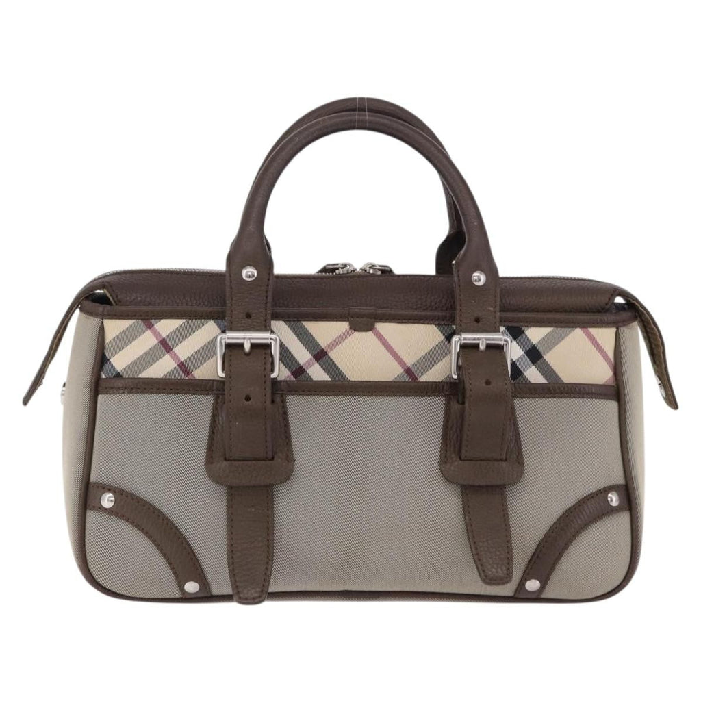 Burberry Nova Check Canvas Canvas Handbag (Pre-Owned)