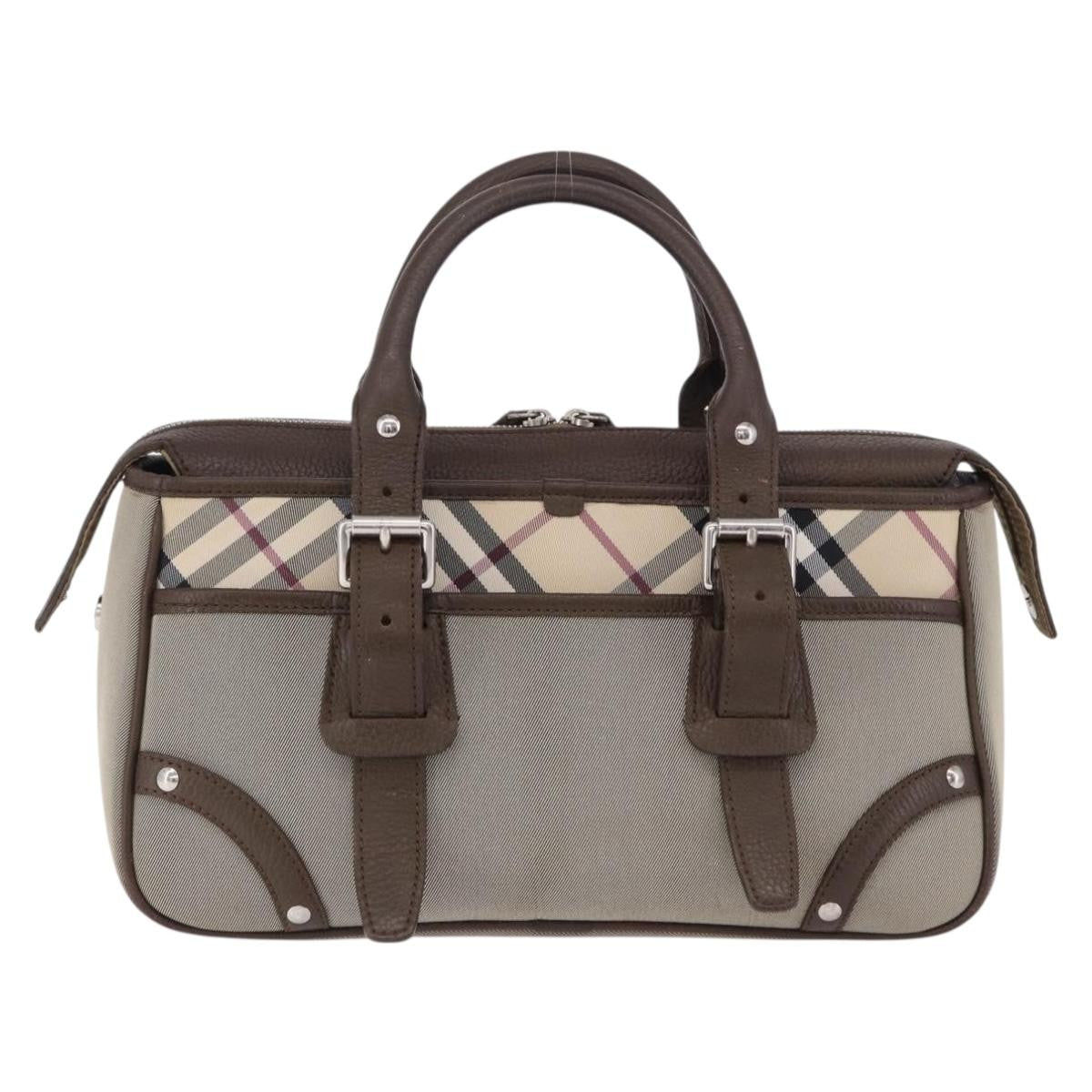 Burberry Nova Check Canvas Canvas Handbag (Pre-Owned)