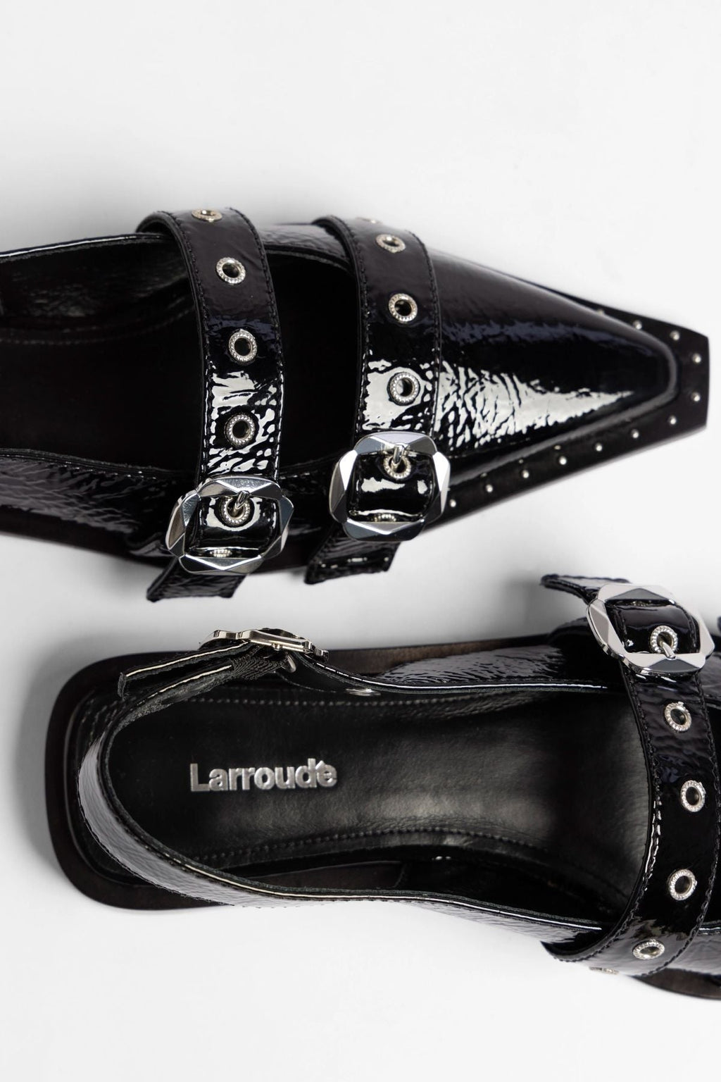 Patti Flat Black Patent Leather