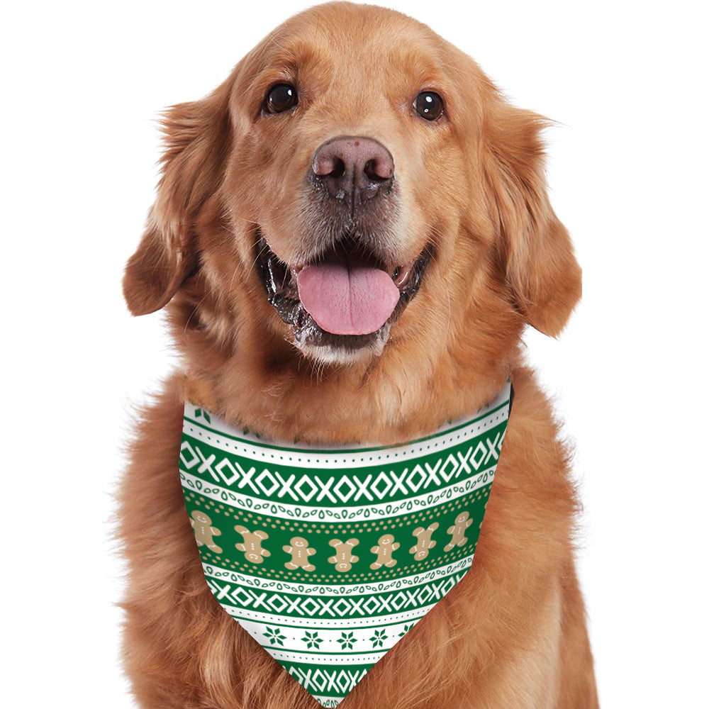 Green Gingerbread Matching Family Christmas Pajamas (Dog Pajamas Included)