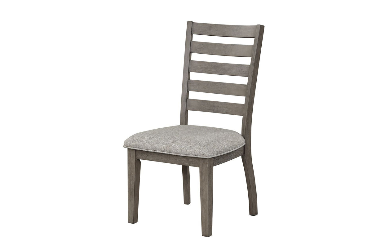 Traditional Dining Chairs with Slatted Backrests