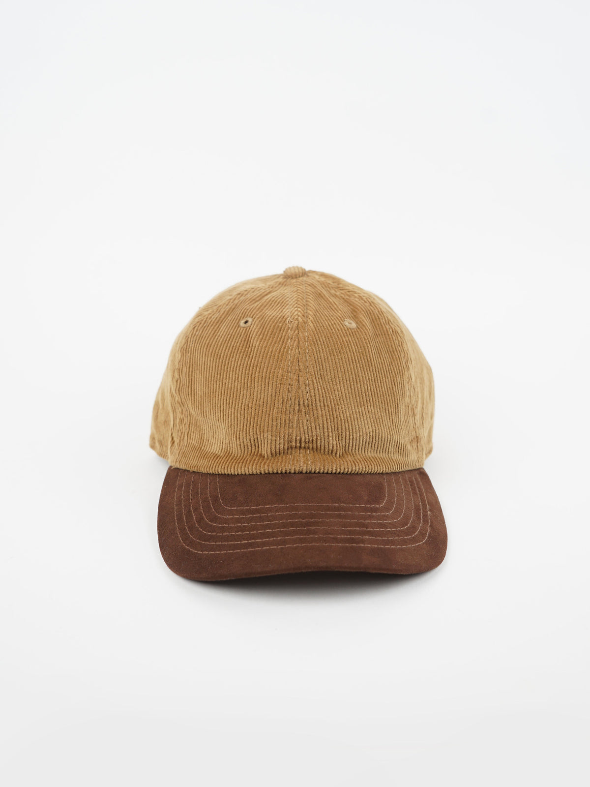 Corduroy Cap / Beige x Brown
