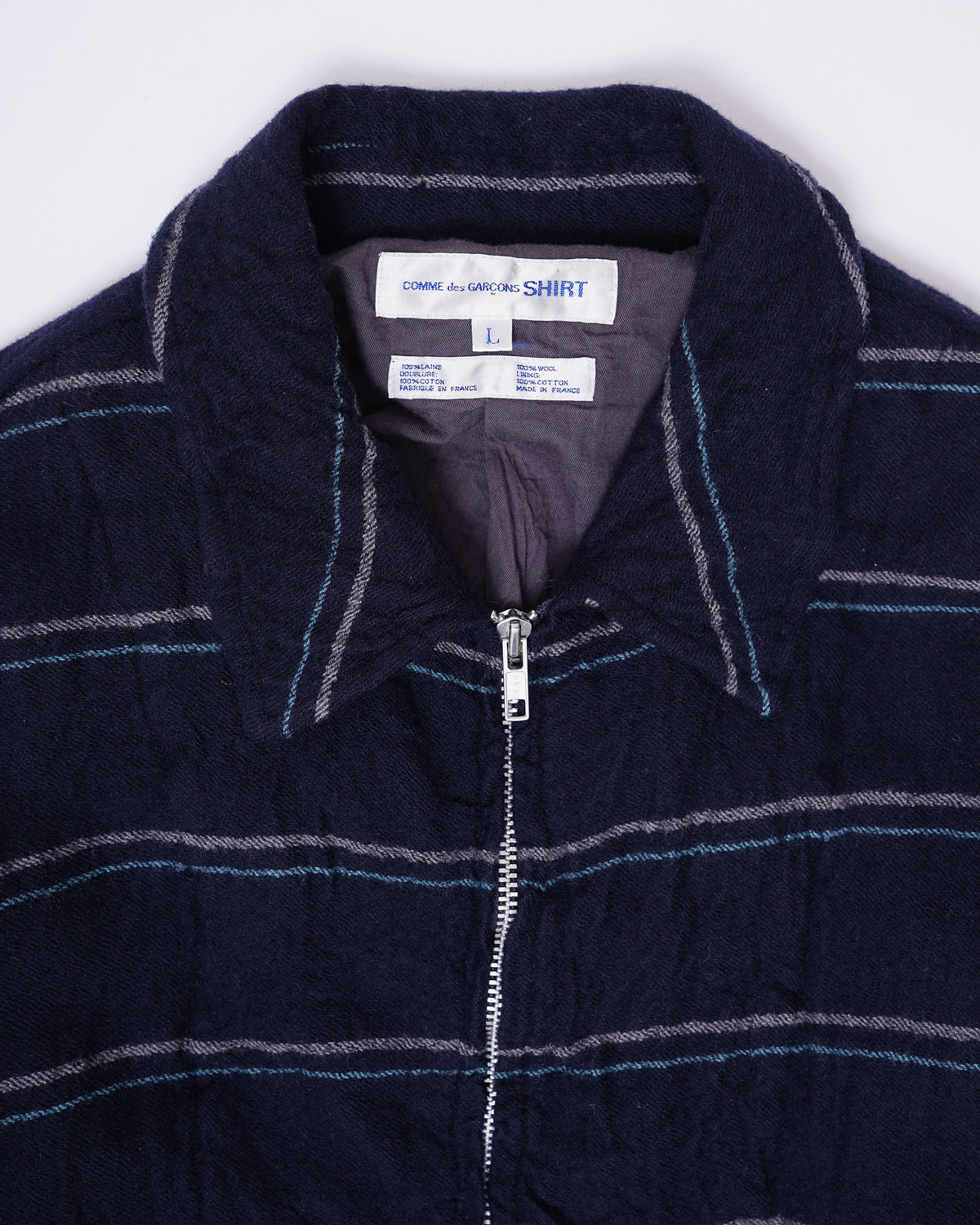 Belted Wool Zip-Up Jacket