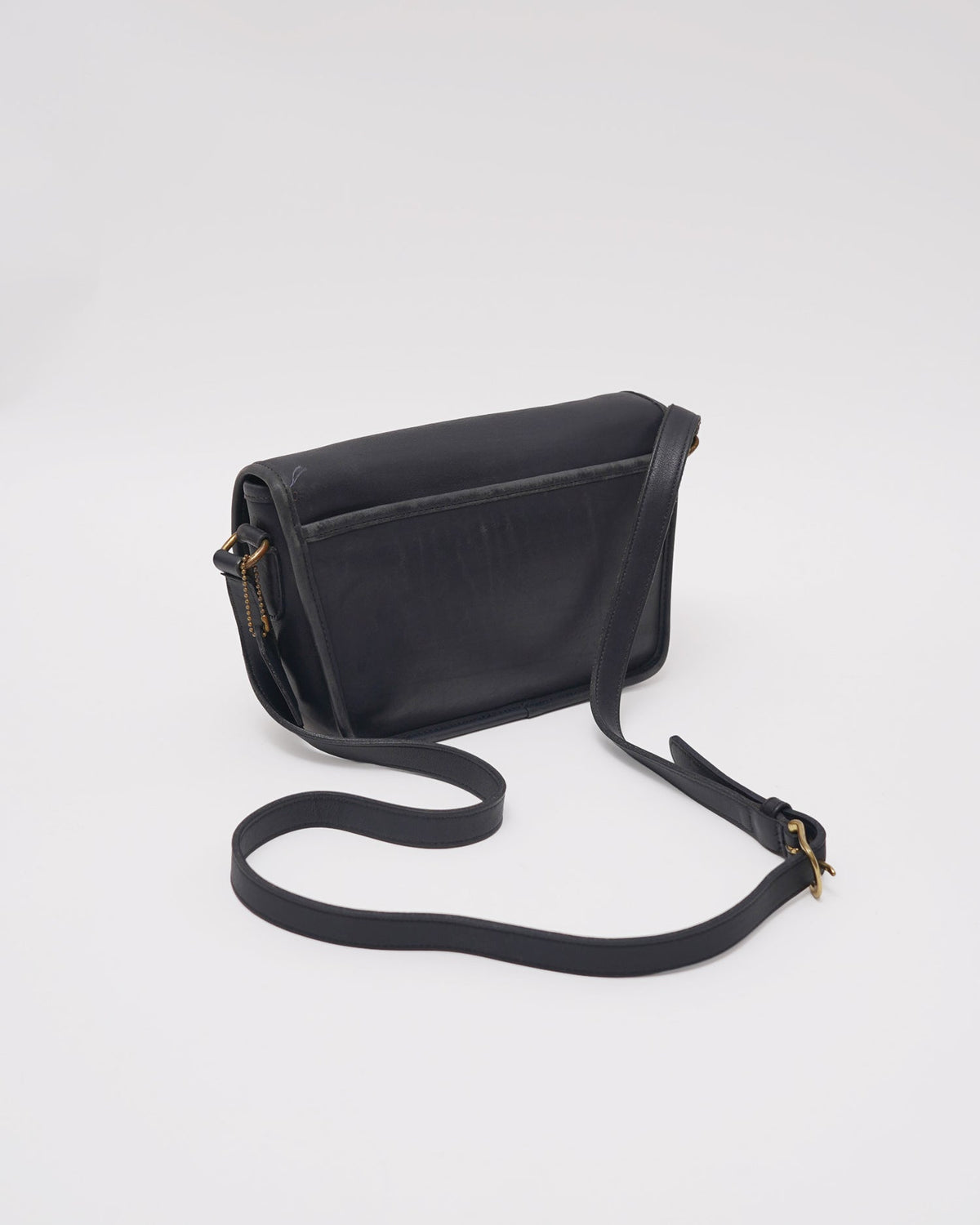 Black Leather Shoulder Bag