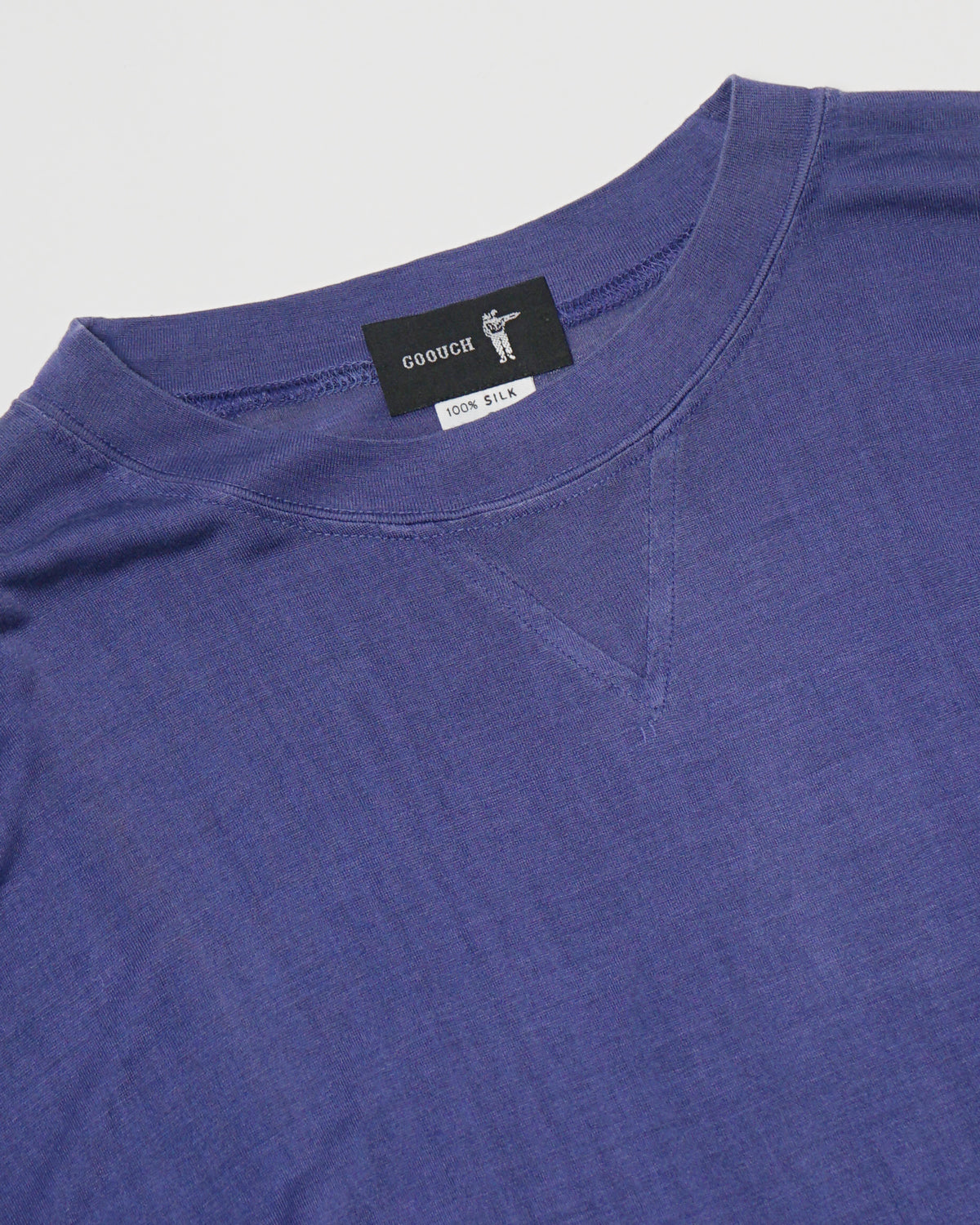 Silk Front V Tee L/S / Purple