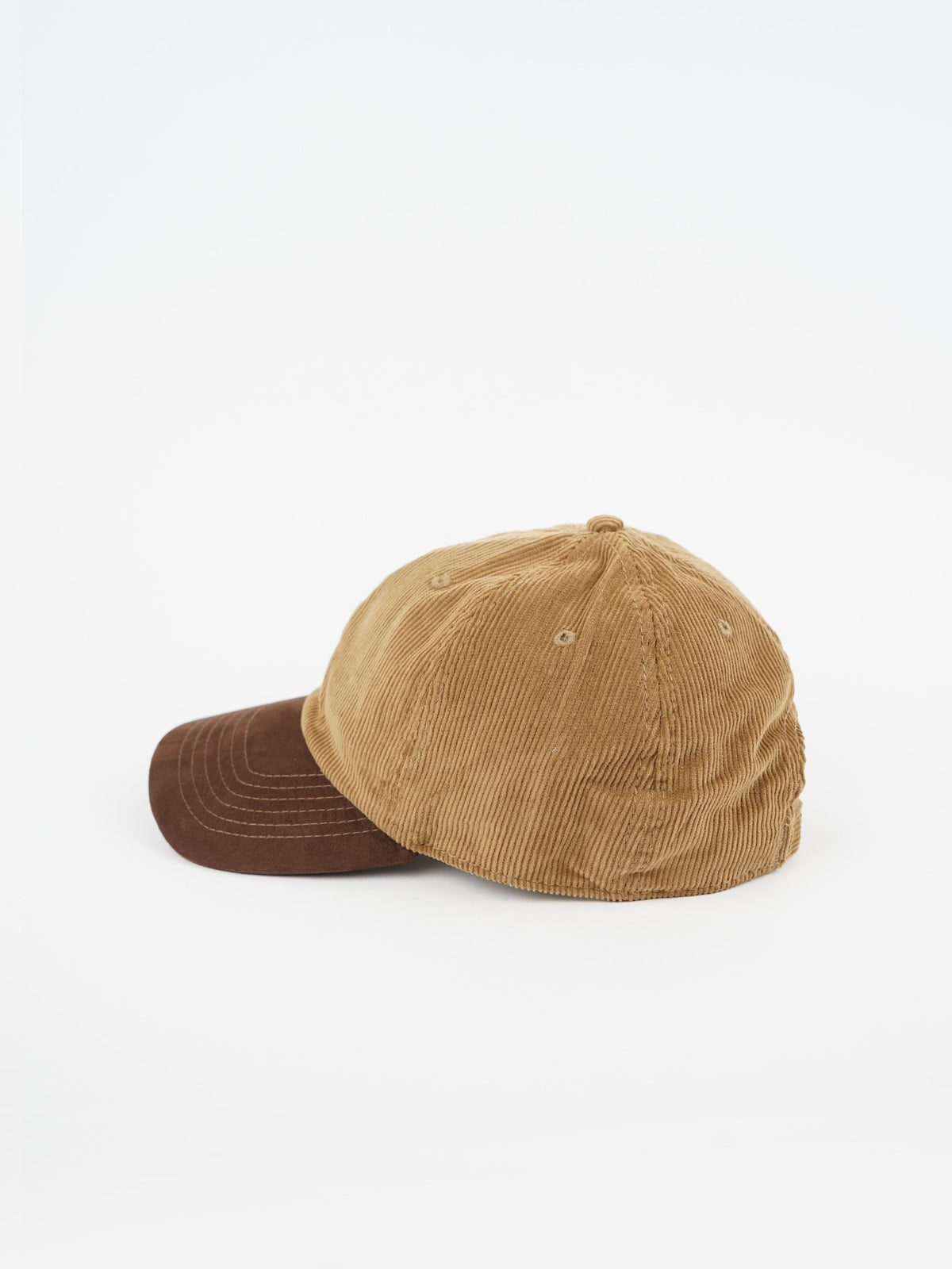 Corduroy Cap / Beige x Brown