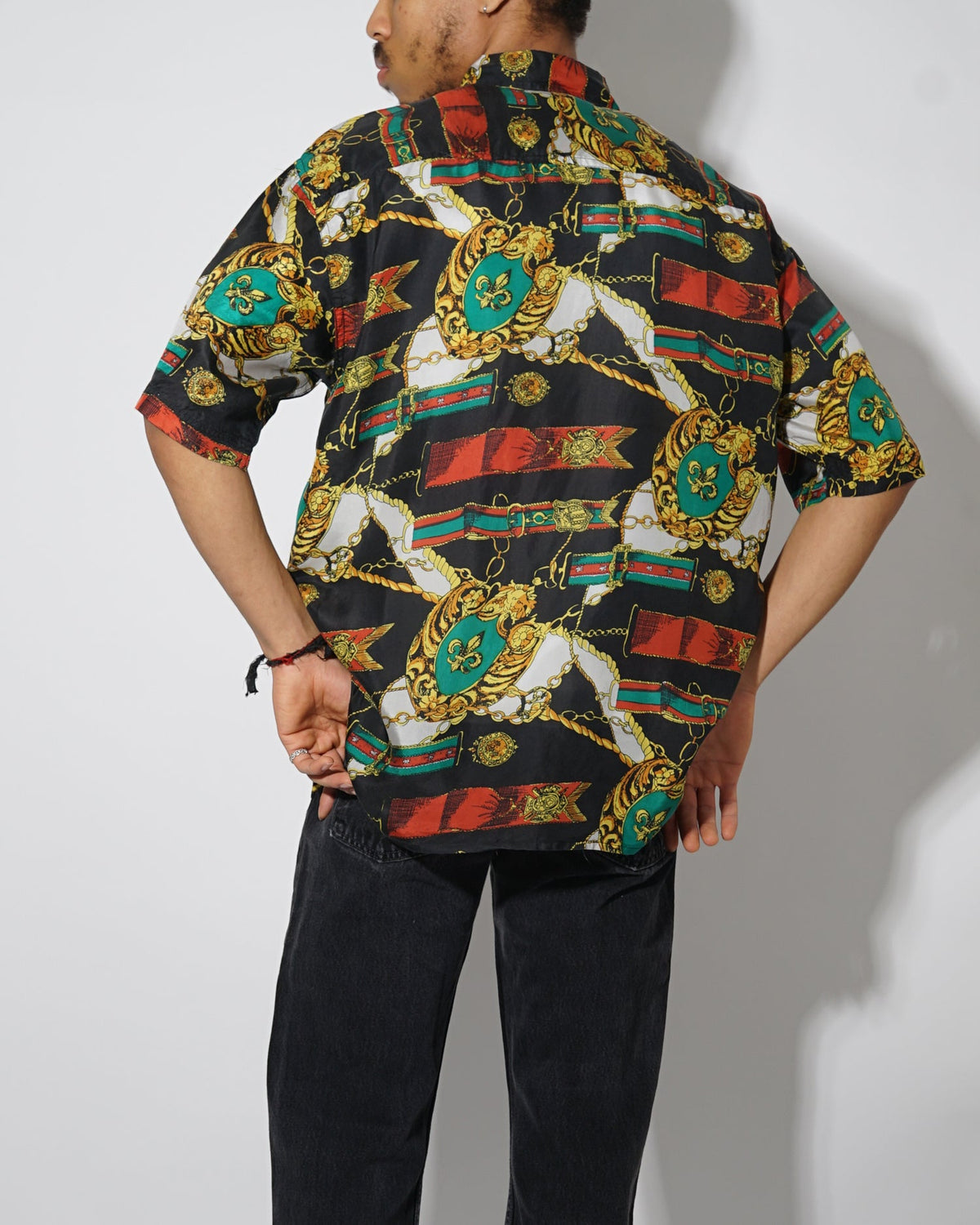 Silk Shirt Short Sleeve / Pattern N