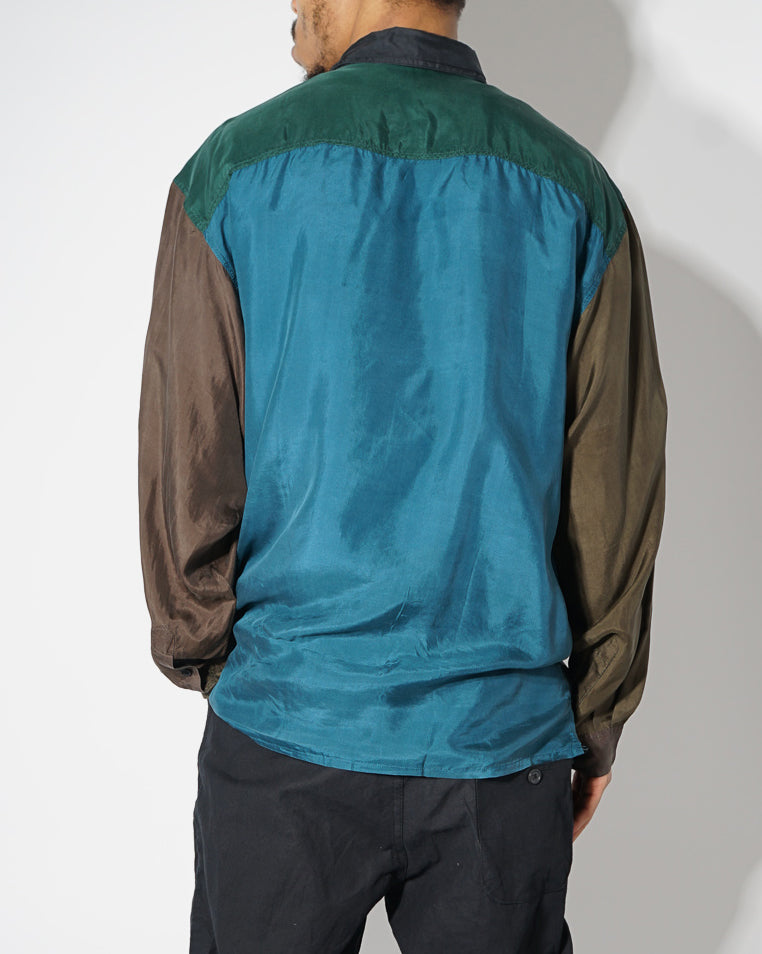 Silk Shirt Long Sleeve / Pattern A