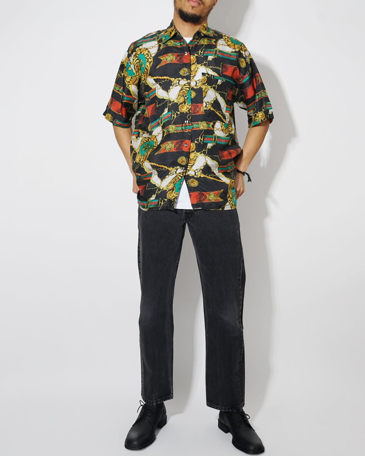 Silk Shirt Short Sleeve / Pattern N