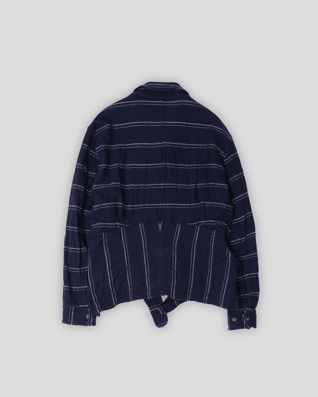 Belted Wool Zip-Up Jacket