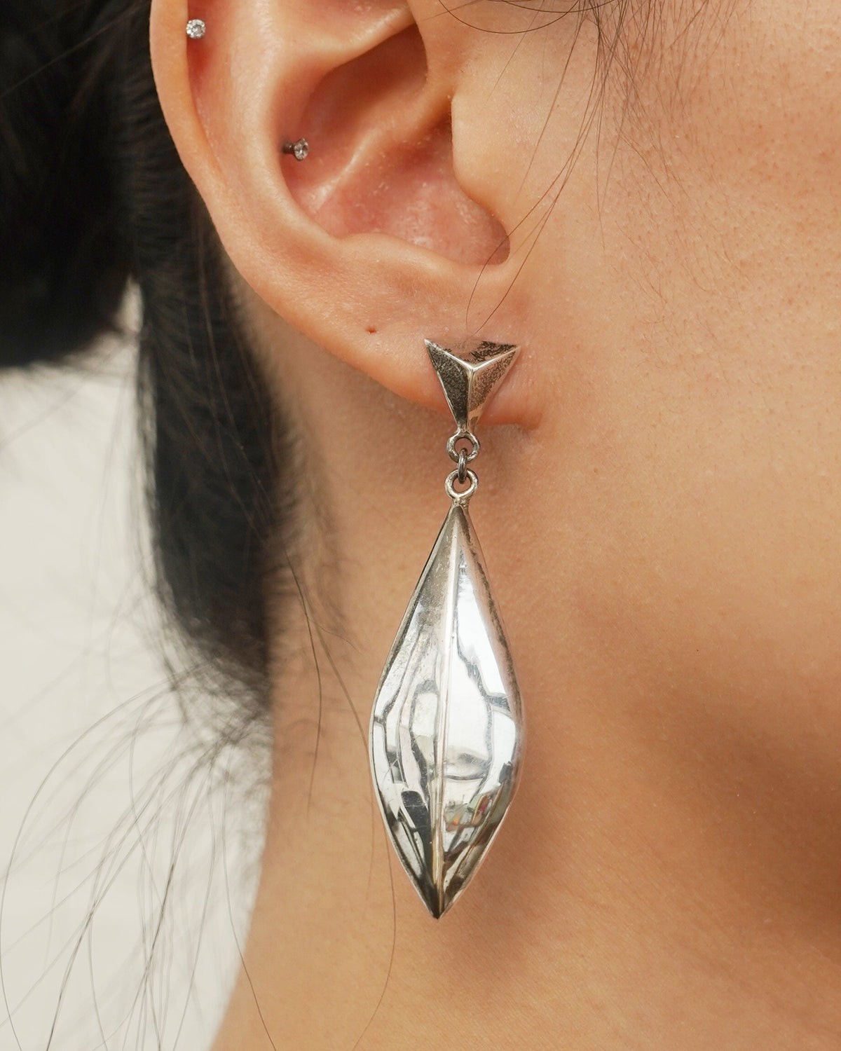 Silver Drop Earrings