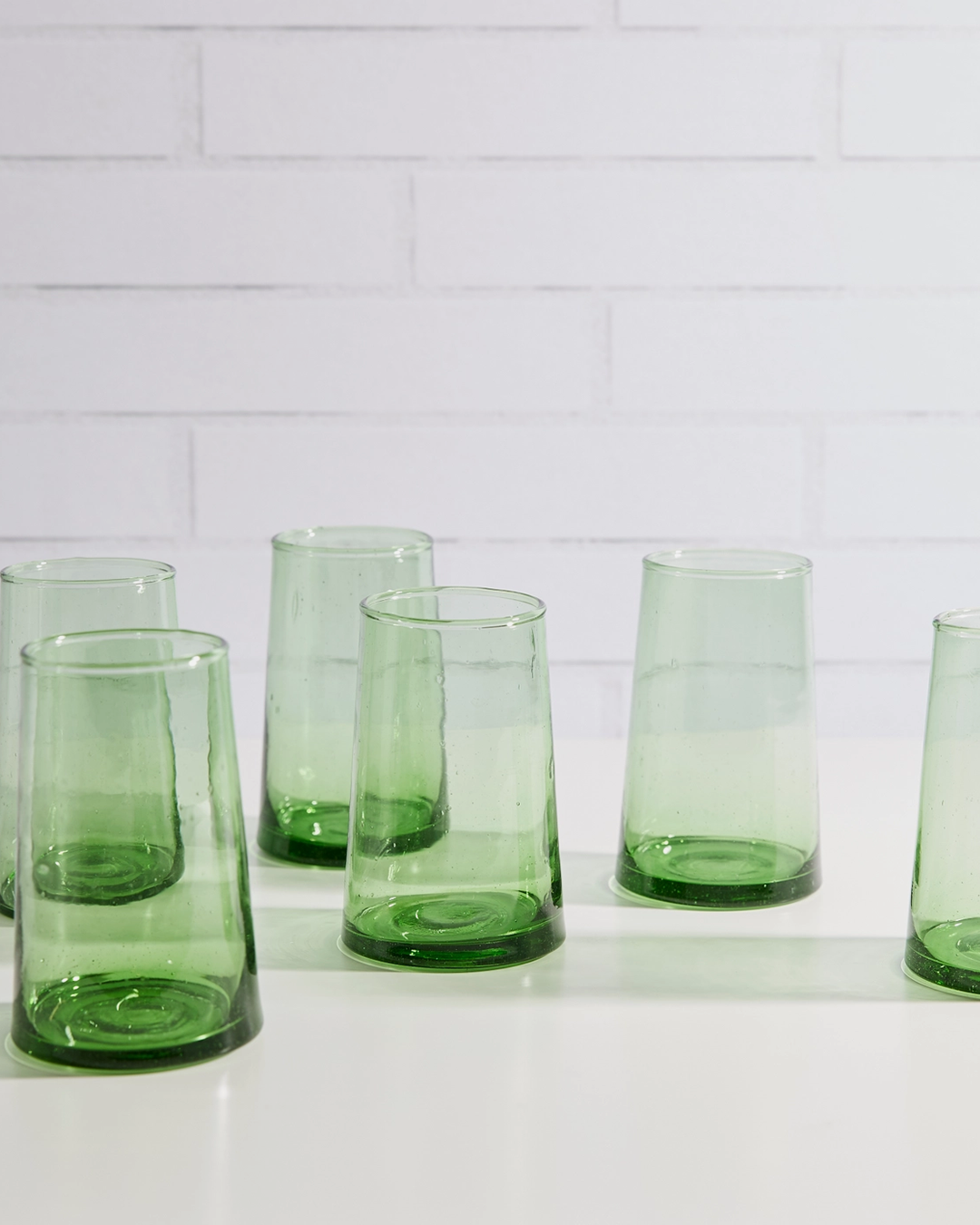 Moroccan Cone Glass / Green