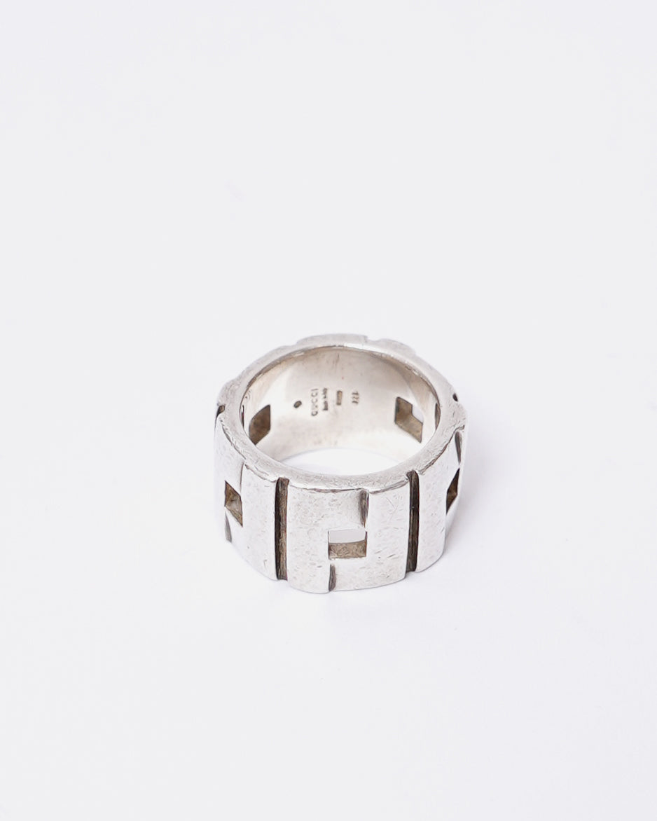Silver Multi Cross G Ring / size: 6.5