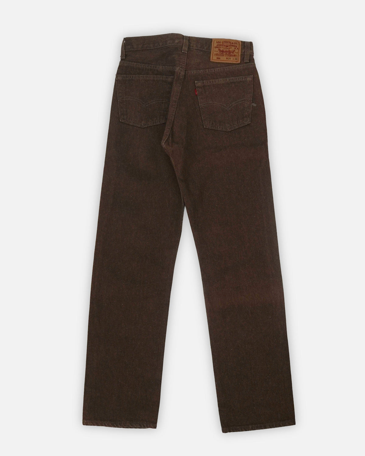 501 Straight Fit Brown Denim Pants / size: 29