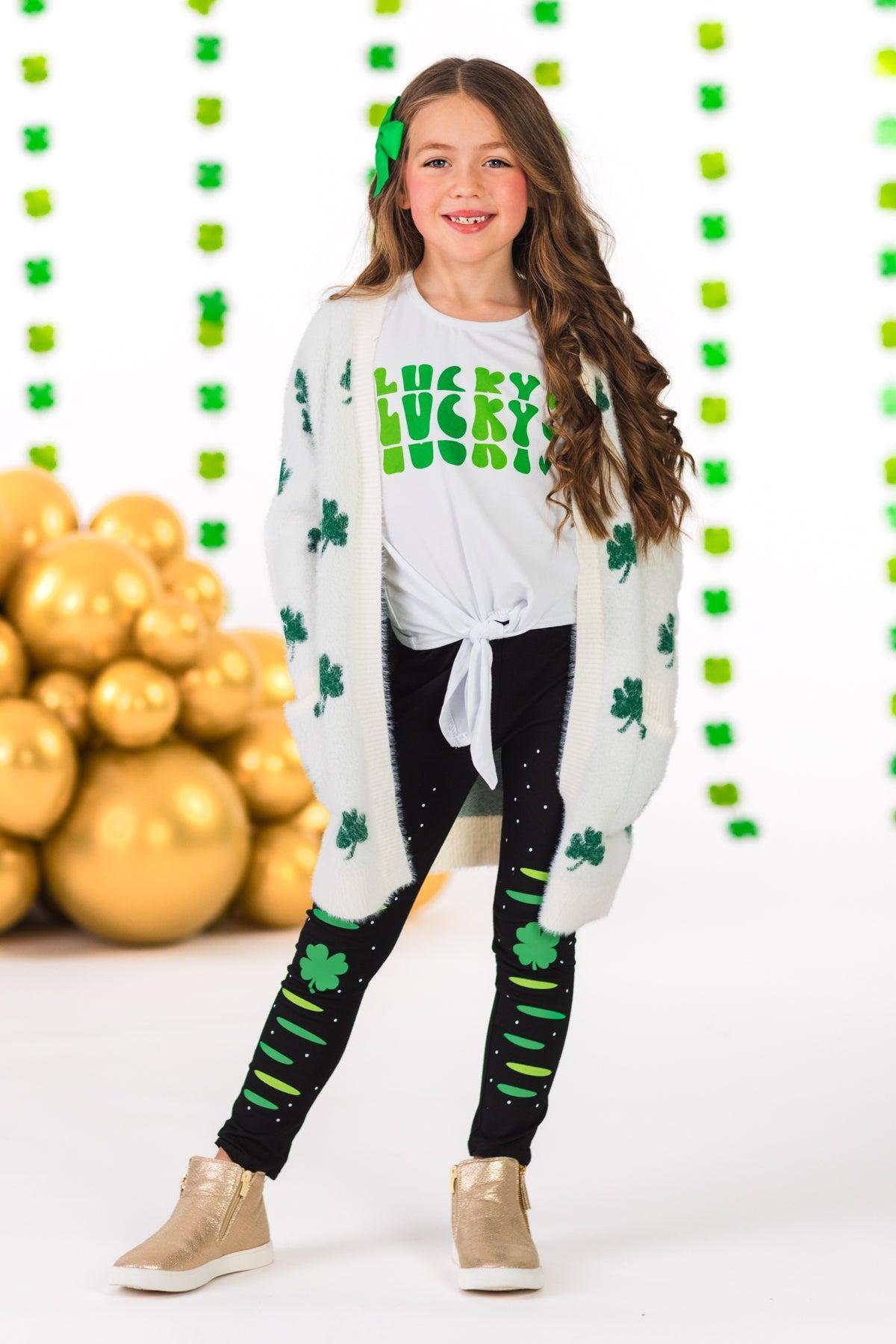 "Lucky" Four-Leaf Clover Legging Set
