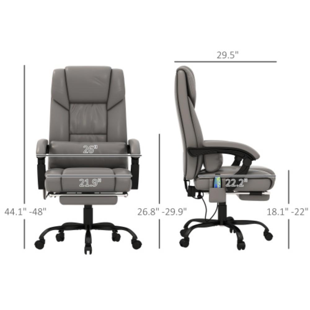 Reclining Office Chair with Remote-Controlled Massage