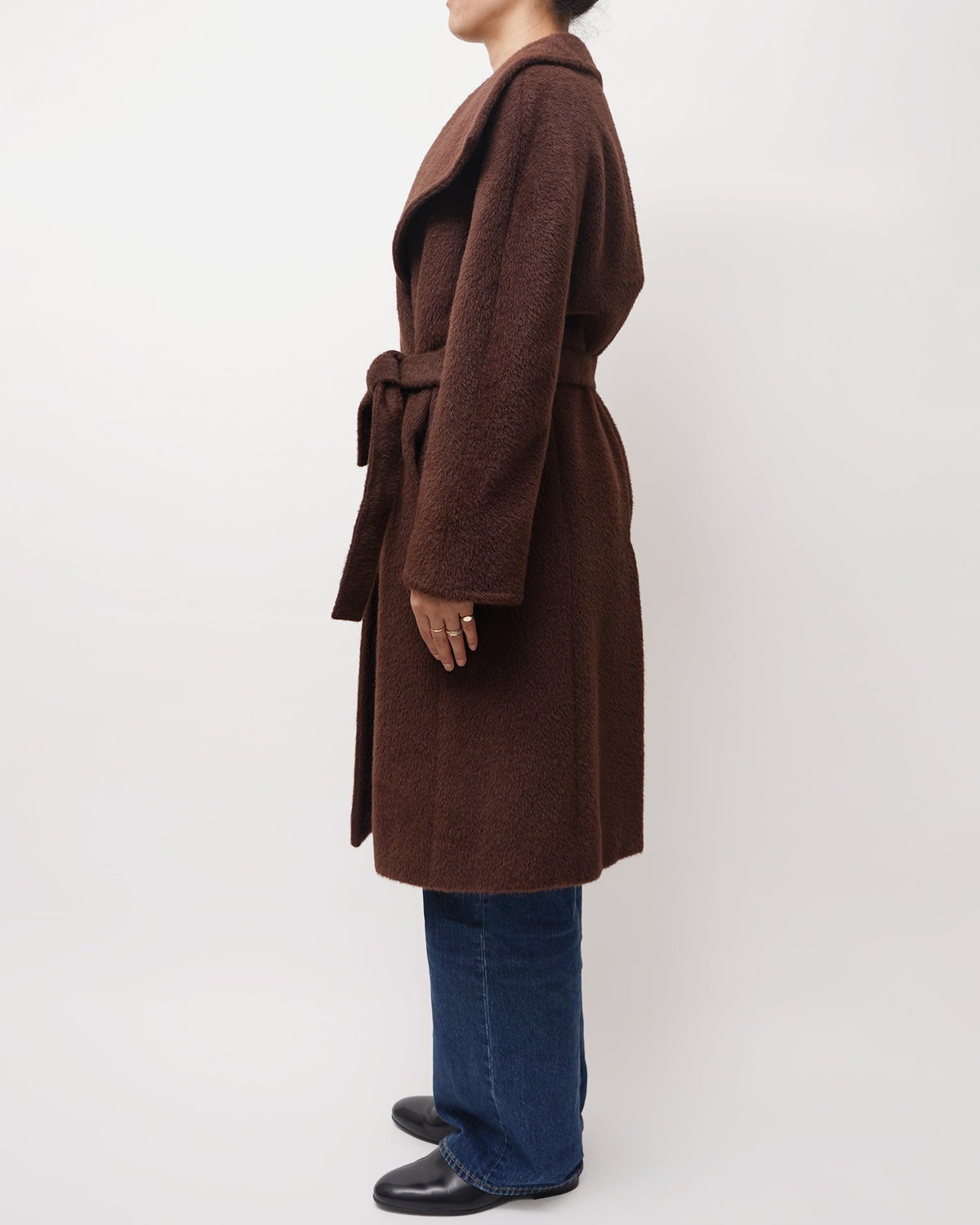 Alpaca / Wool Coat w/ Belt