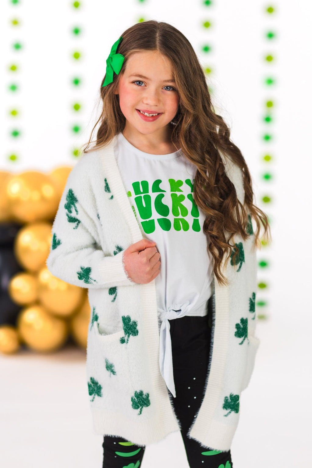 "Lucky" Four-Leaf Clover Legging Set