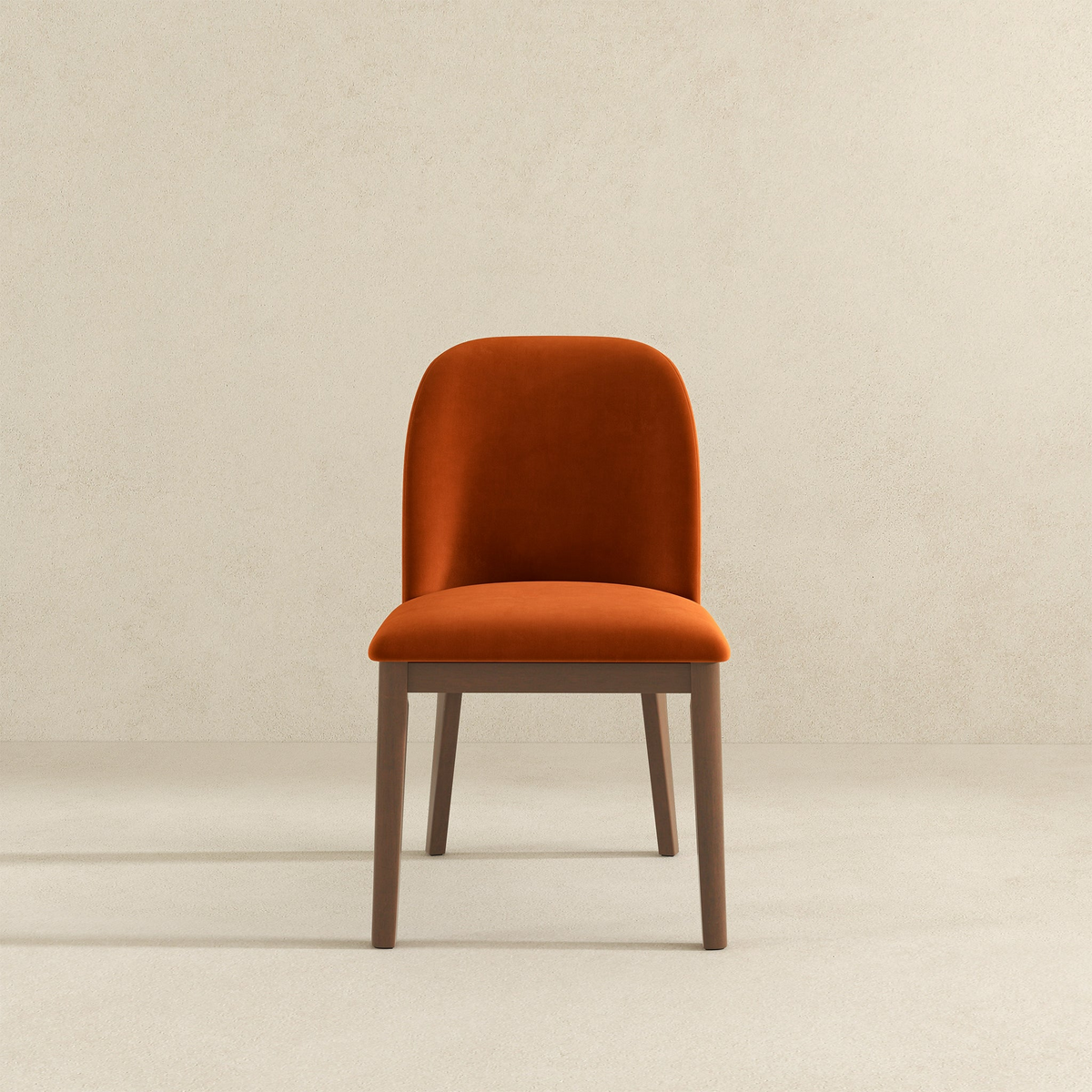 Mid-Century Modern Upholstered Dining Chairs Set of 2