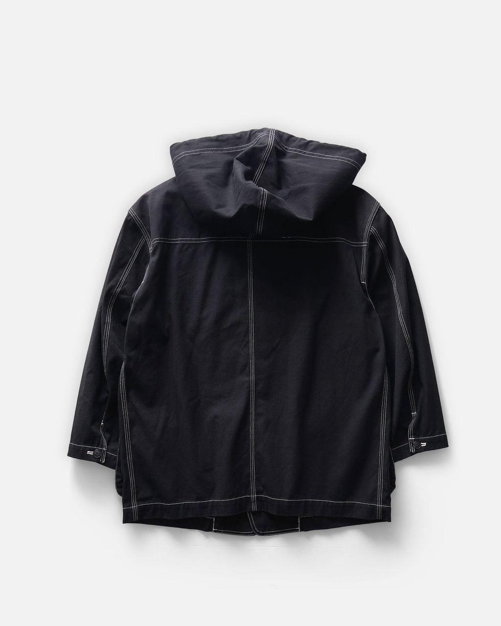 Top Stitched Jacket w/ Hood
