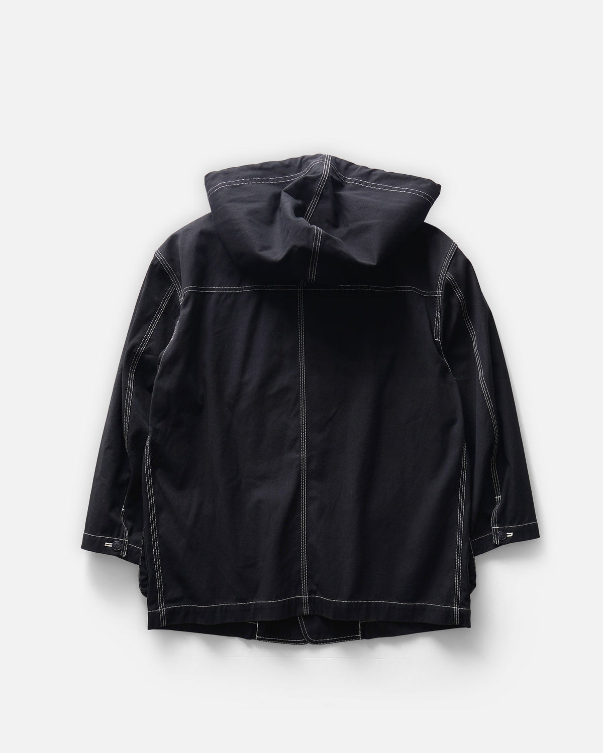 Top Stitched Jacket w/ Hood