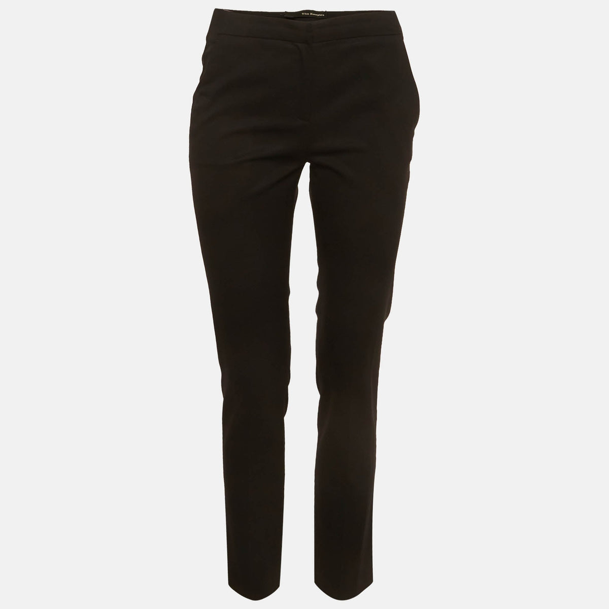 The Kooples Black Gabardine Straight Fit Trousers