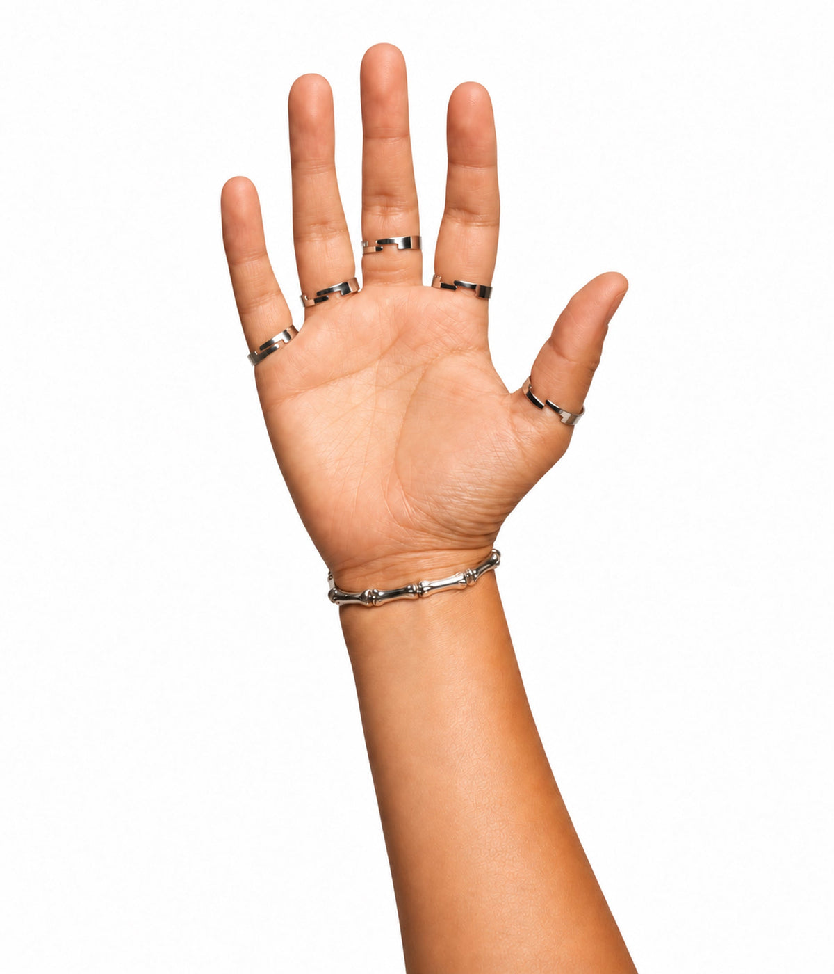 Silver Skeleton Finger Bracelet