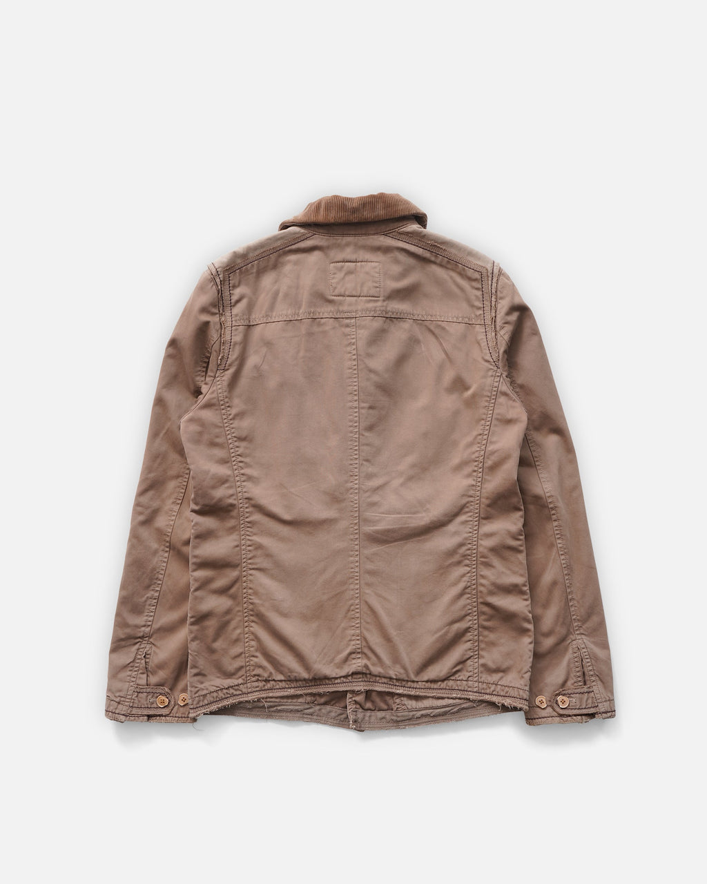 Cord Collar Zip-Up Jacket