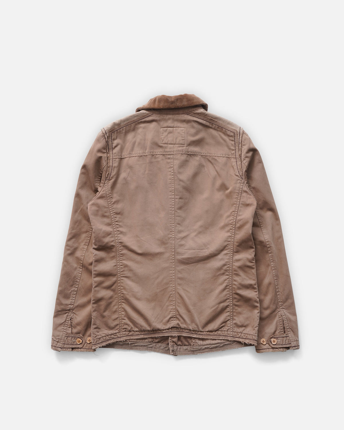 Cord Collar Zip-Up Jacket