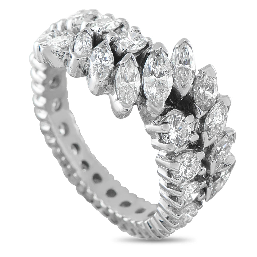 LB Exclusive 14K White Gold 2.20ct Diamond Ring MF06-080726