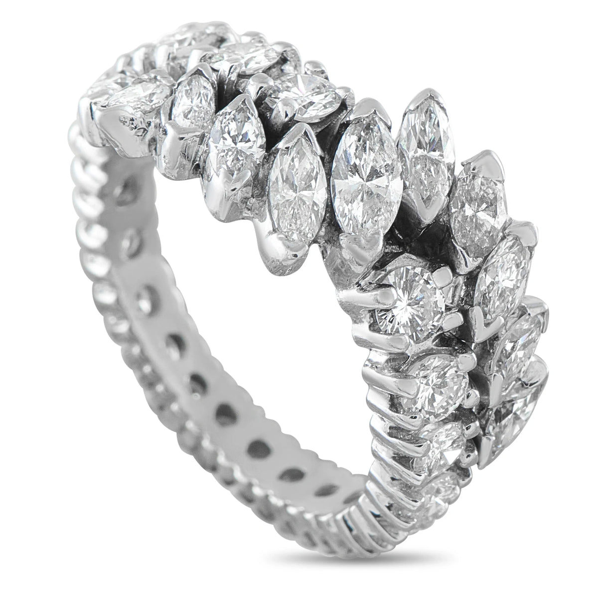 LB Exclusive 14K White Gold 2.20ct Diamond Ring MF06-080726