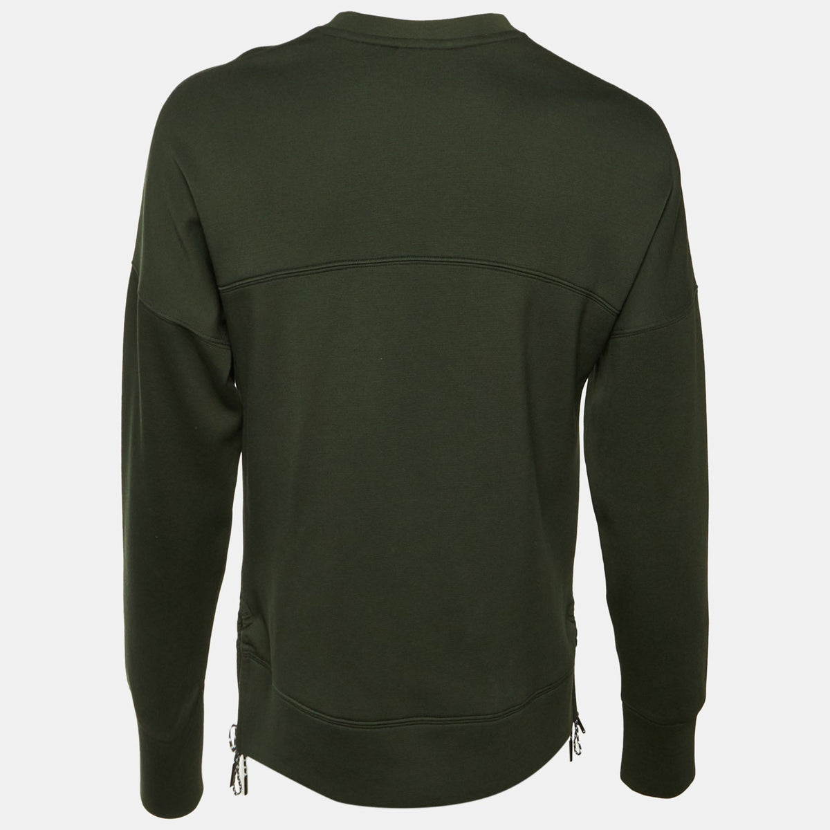 Emporio Armani Green Jersey Logo Embroidered Sweatshirt