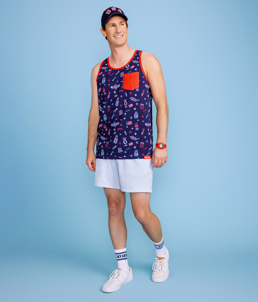 Men's Lights and Liberty Tank Top