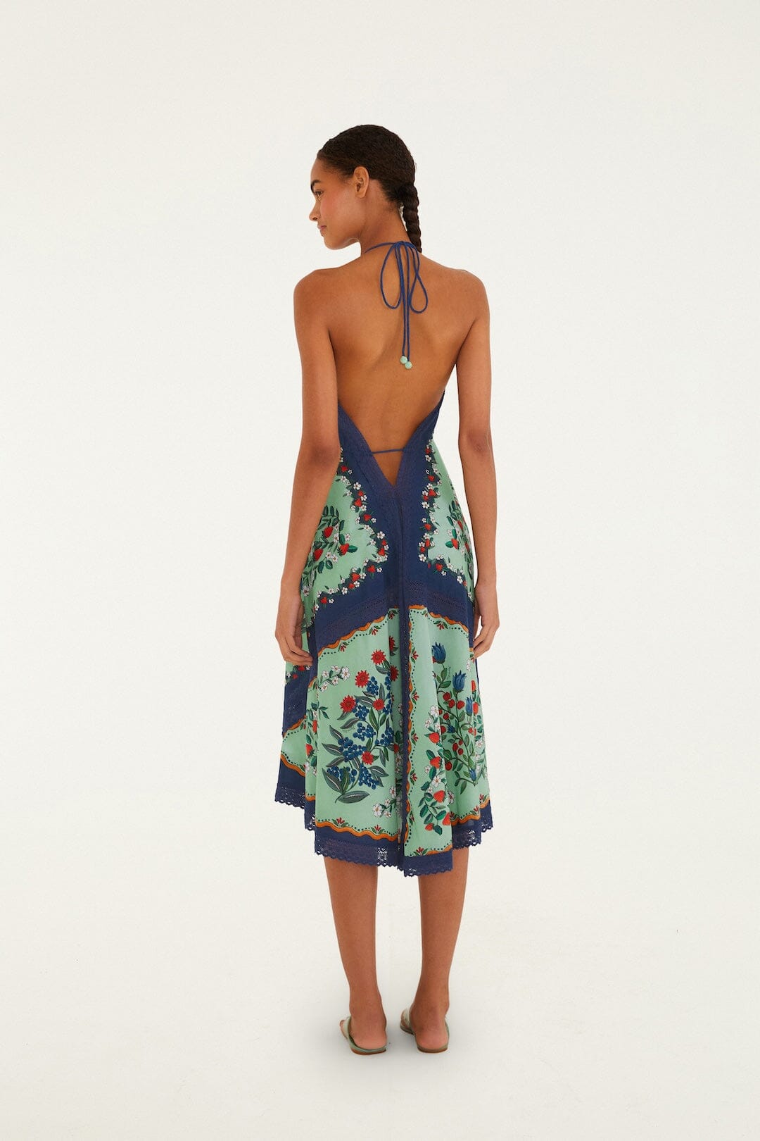 Faded Green Fruit Beauty Maxi Dress