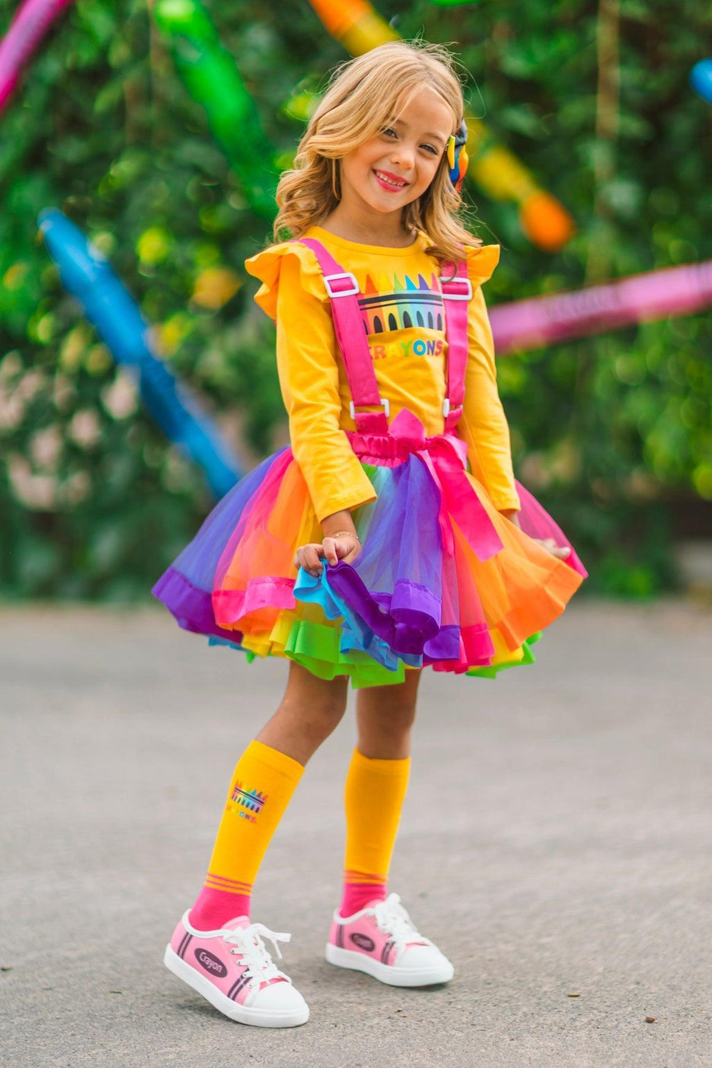 "Crayons" Tutu Suspender Skirt Costume Set
