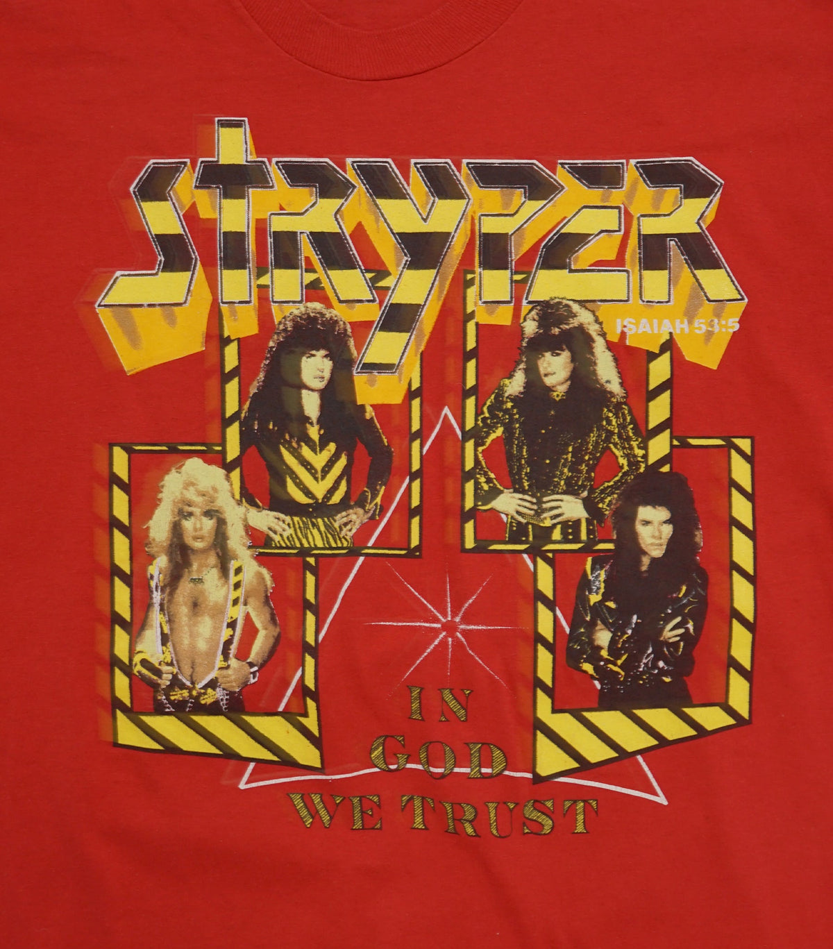 Stryper Tour Tee Shirts