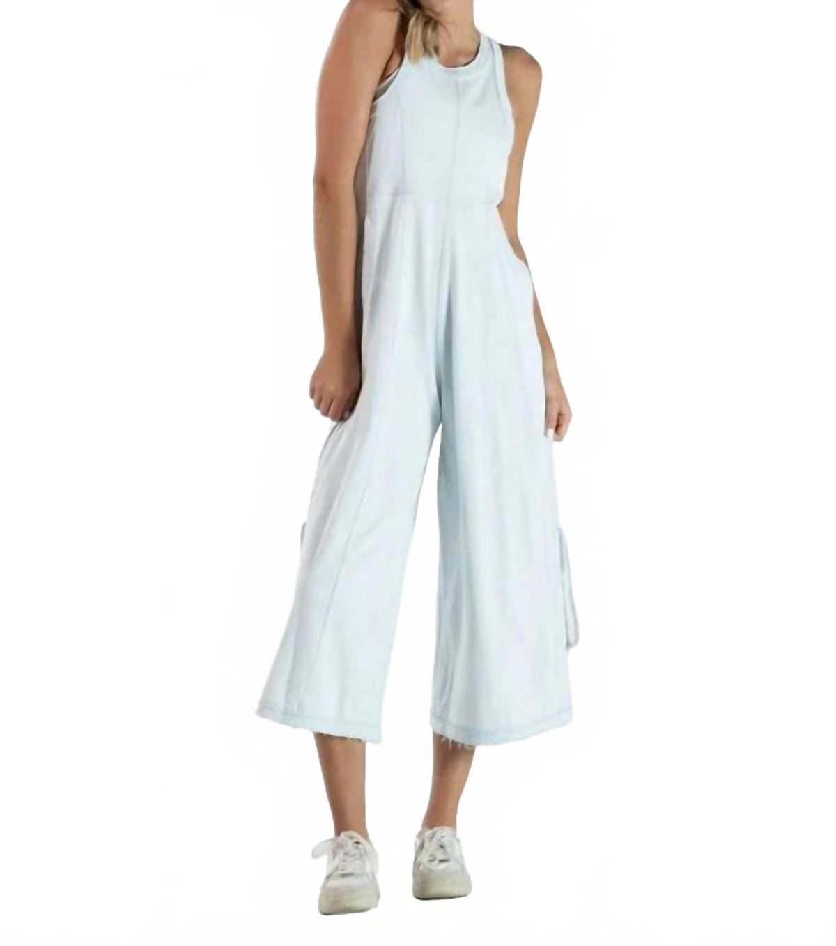 Misty Falls Jumpsuit In Washed Mist