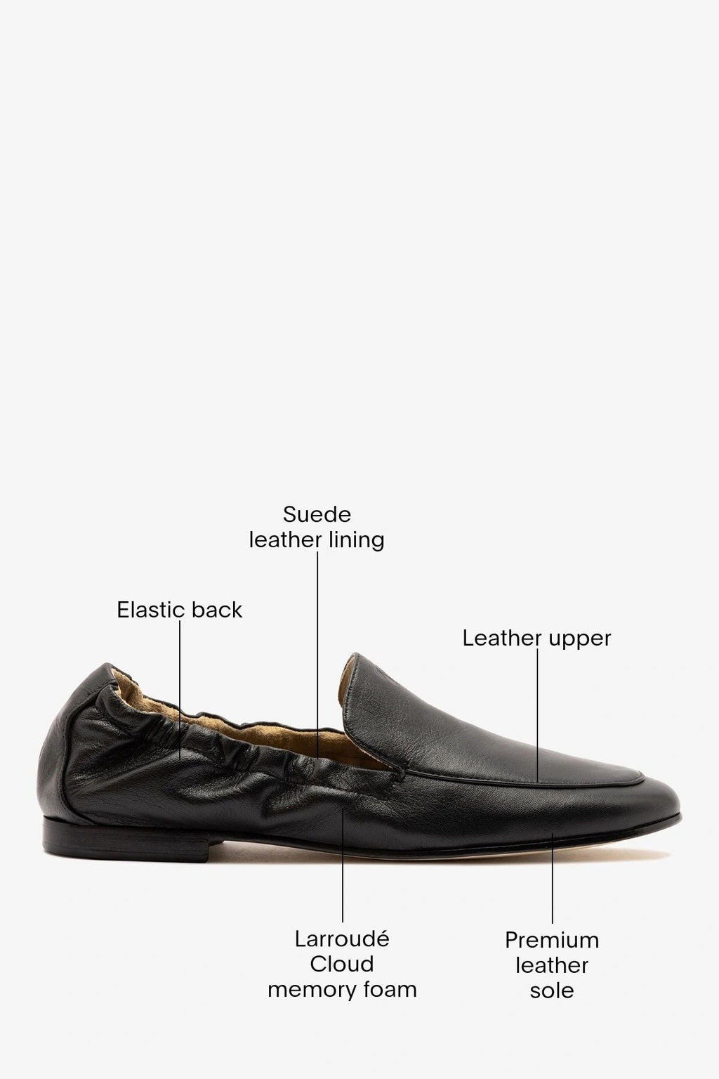 Penny Light Loafer Black Leather