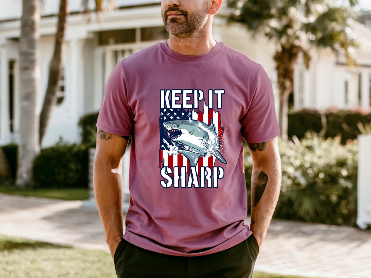 Jaws Men's Cartoon Casual T-shirt