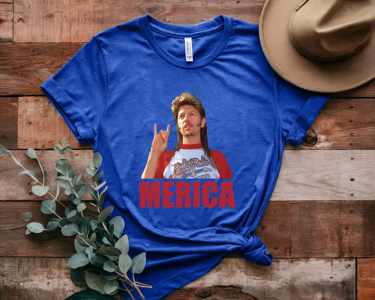 Joe Dirt Cartoon Print Short Sleeves