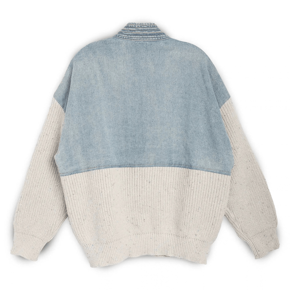 Denim Sweater Jacket