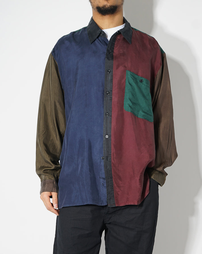 Silk Shirt Long Sleeve / Pattern A