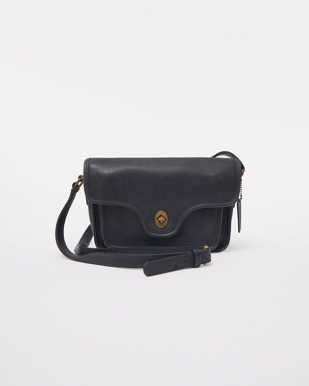 Black Leather Shoulder Bag