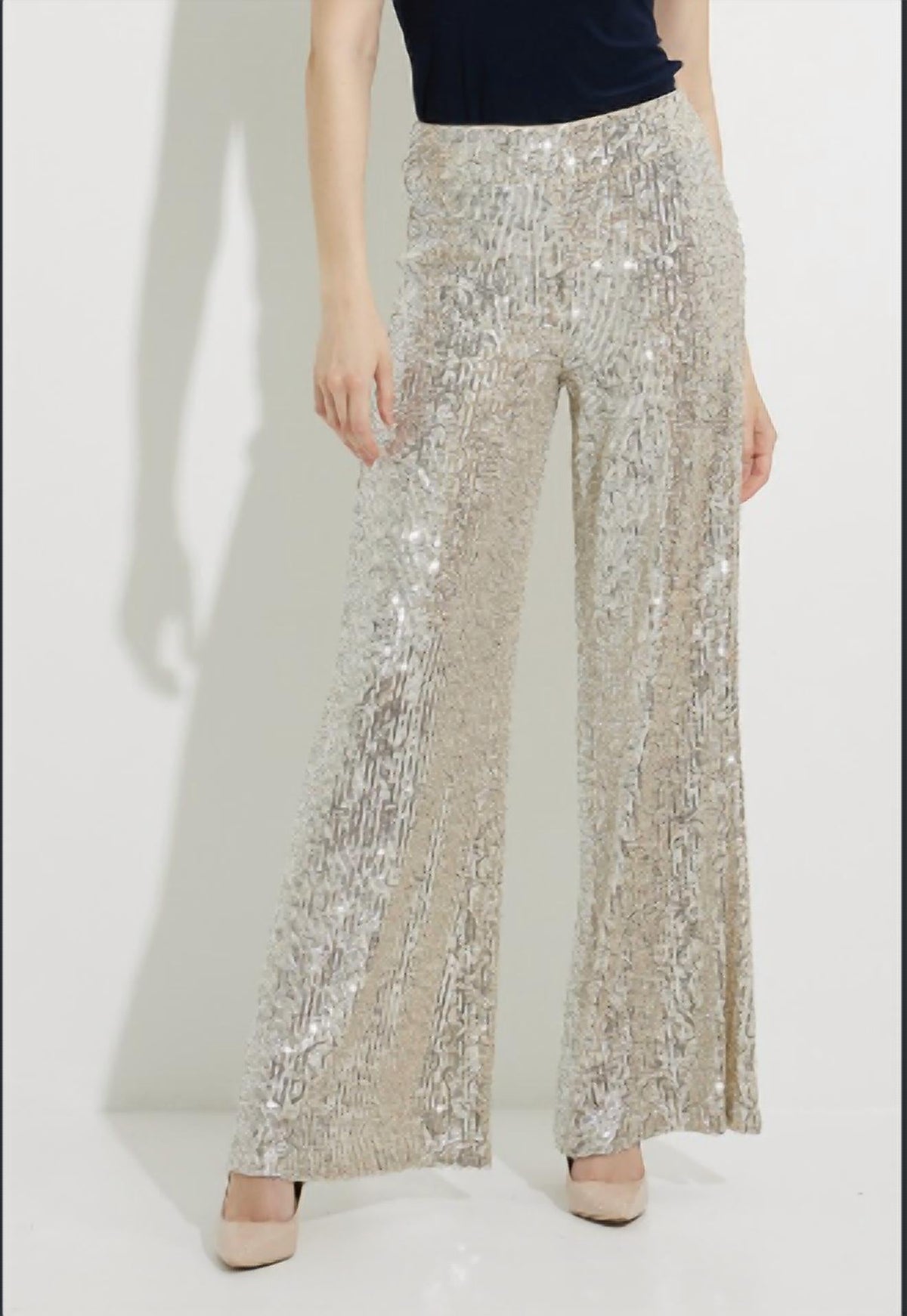 Women's Sequined Pants In Silver