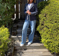 Lindz Knit Equestrian Blazer In Navy
